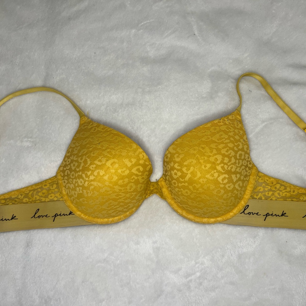 PINK Victoria's Secret Vibrant Yellow Bra